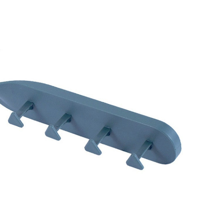 4 PCS Bathroom Hanger Multi-functional Wall Rack Free Hanging Door Hanger Random Color Delivery