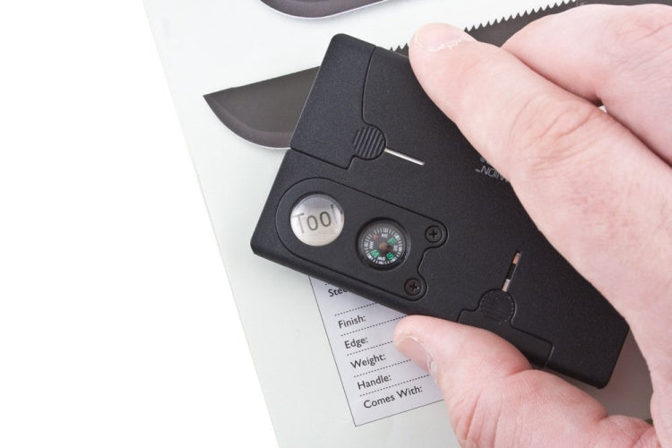 10 in 1 Credit Card Companion with Lens Compass   Survival Tool EDC Pocket Knife