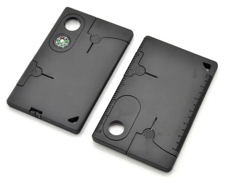 10 in 1 Credit Card Companion with Lens Compass   Survival Tool EDC Pocket Knife