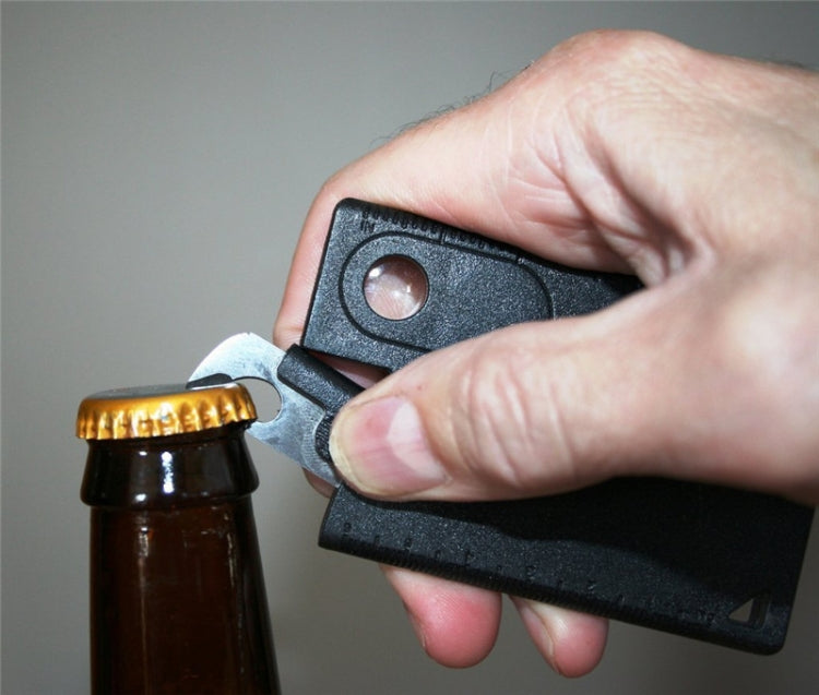 10 in 1 Credit Card Companion with Lens Compass   Survival Tool EDC Pocket Knife