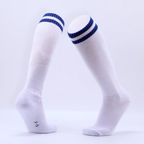 Children Football Socks Boys Soccer Sock Kid Above Knee Plain Socks Long Soccer Stockings Men Over Knee High Sock, Size:Kids Size