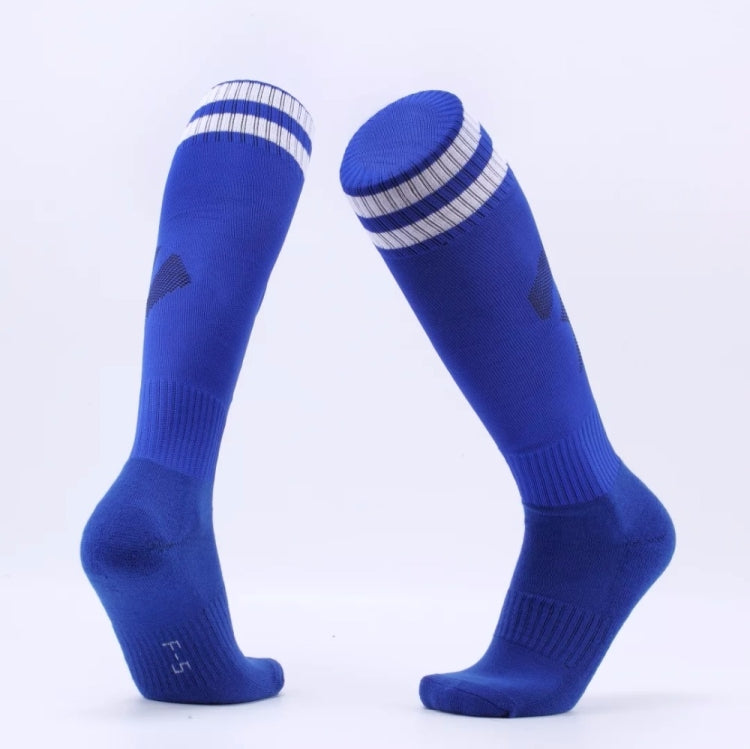 Children Football Socks Boys Soccer Sock Kid Above Knee Plain Socks Long Soccer Stockings Men Over Knee High Sock, Size:Adult Size