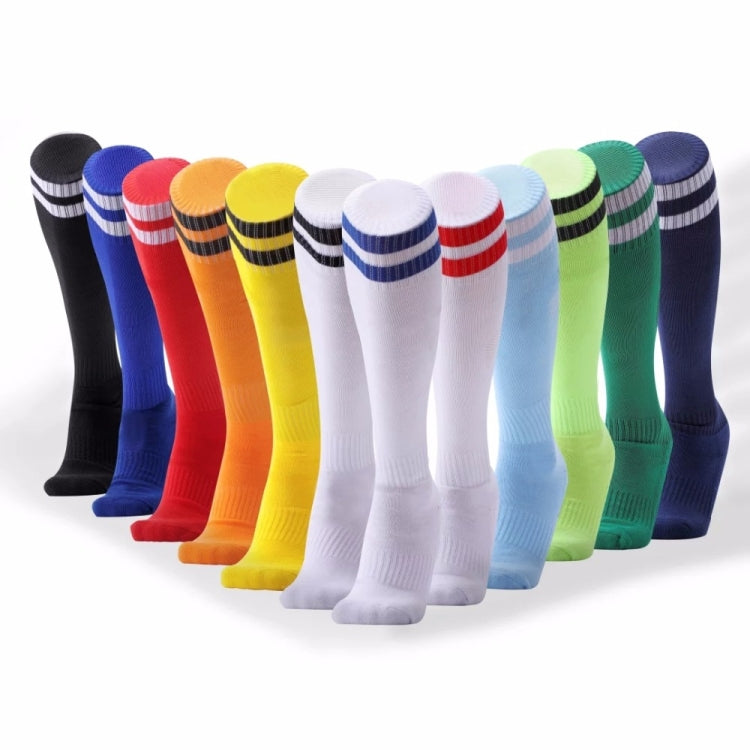 Children Football Socks Boys Soccer Sock Kid Above Knee Plain Socks Long Soccer Stockings Men Over Knee High Sock, Size:Adult Size