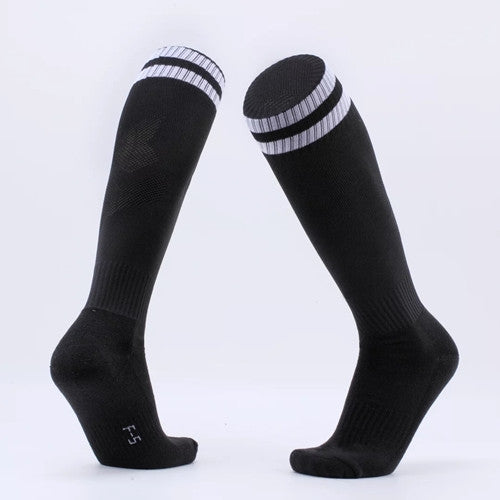 Children Football Socks Boys Soccer Sock Kid Above Knee Plain Socks Long Soccer Stockings Men Over Knee High Sock, Size:Adult Size