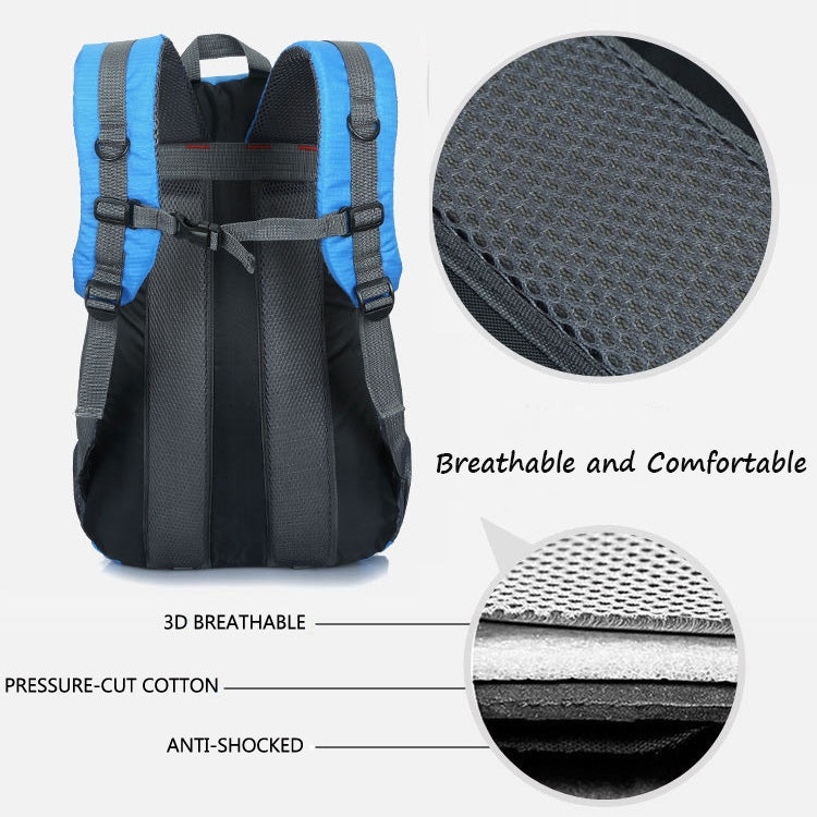 Large-capacity Travel Mountaineering Bag Men and Women Outdoor Sports Leisure Nylon Waterproof Backpack