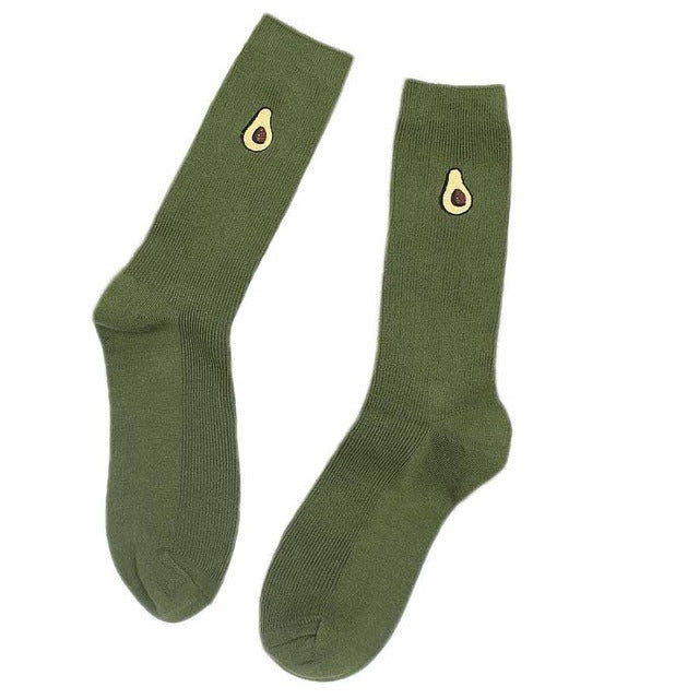 3 Pairs Cute Cartoon Fruit Print Girls Kawaii Socks
