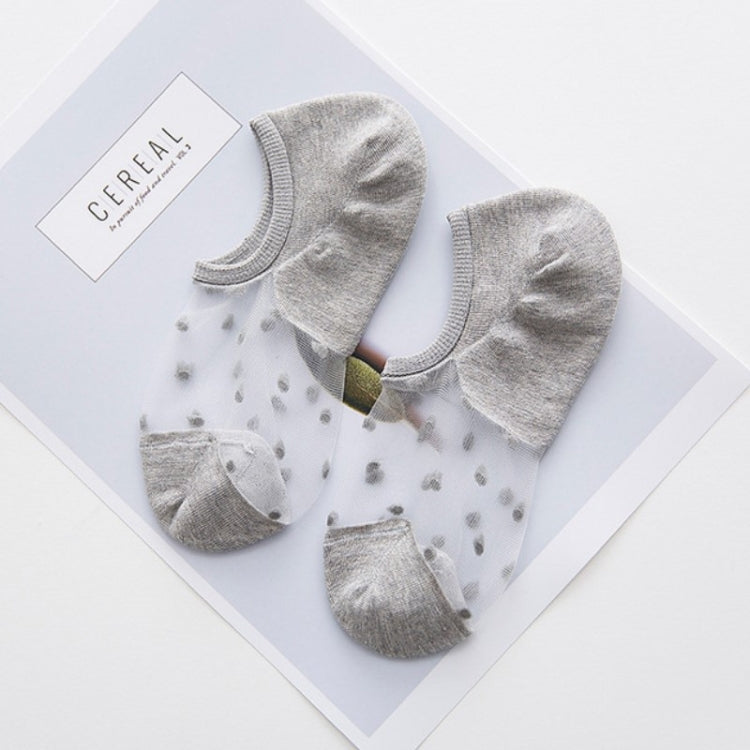 10 Pairs Women Cotton Comfortable Solid Dot Spring Summer Low Ankle Invisible Elastic Short Socks