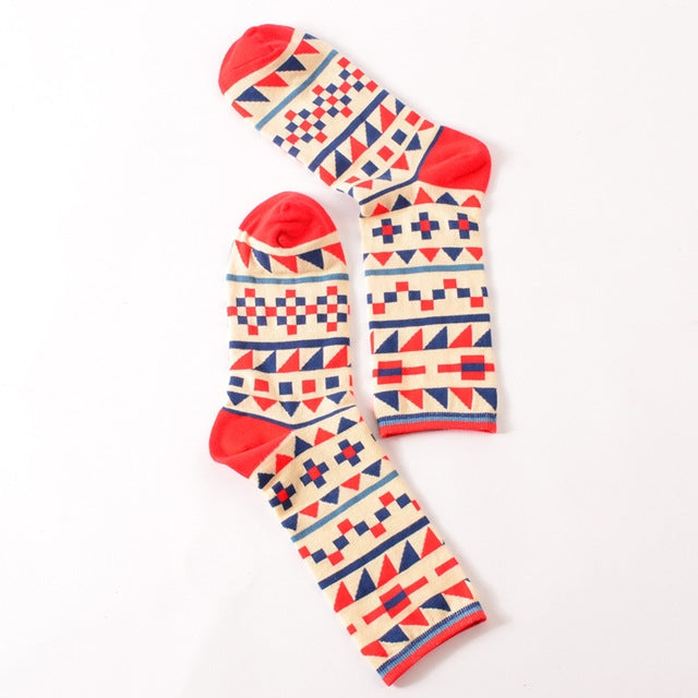 5 Pairs Funny Cute Happy Socks Womens Men Print Casual Harajuku Socks