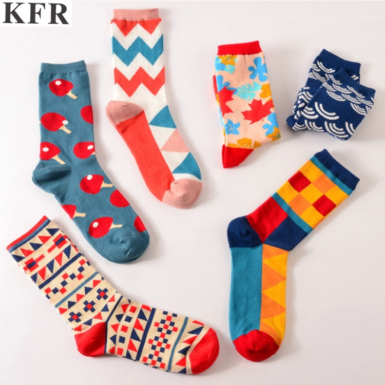 5 Pairs Funny Cute Happy Socks Womens Men Print Casual Harajuku Socks