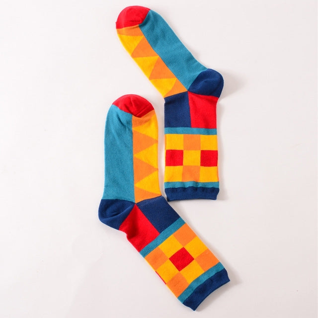 5 Pairs Funny Cute Happy Socks Womens Men Print Casual Harajuku Socks