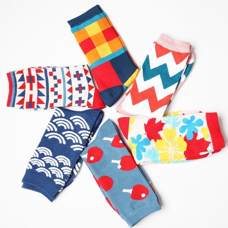 5 Pairs Funny Cute Happy Socks Womens Men Print Casual Harajuku Socks