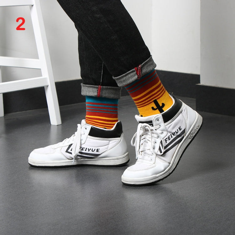3 Pairs Art Abstraction Creative Pattern Original Sock Fruit Pineapple Fashion Women Funny Sock