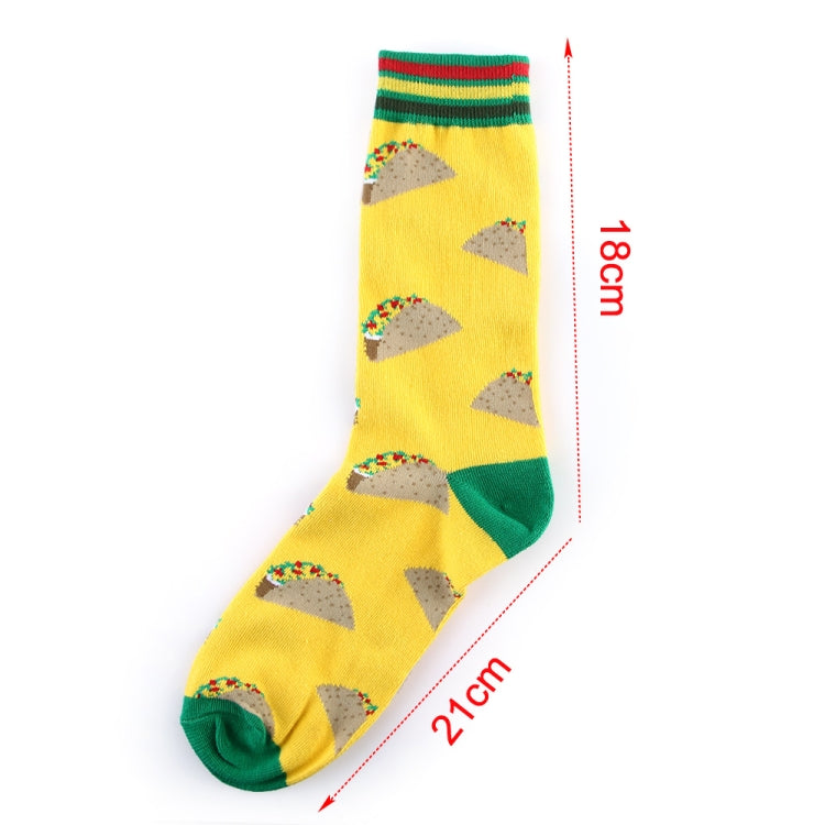 3 Pairs Art Abstraction Creative Pattern Original Sock Fruit Pineapple Fashion Women Funny Sock