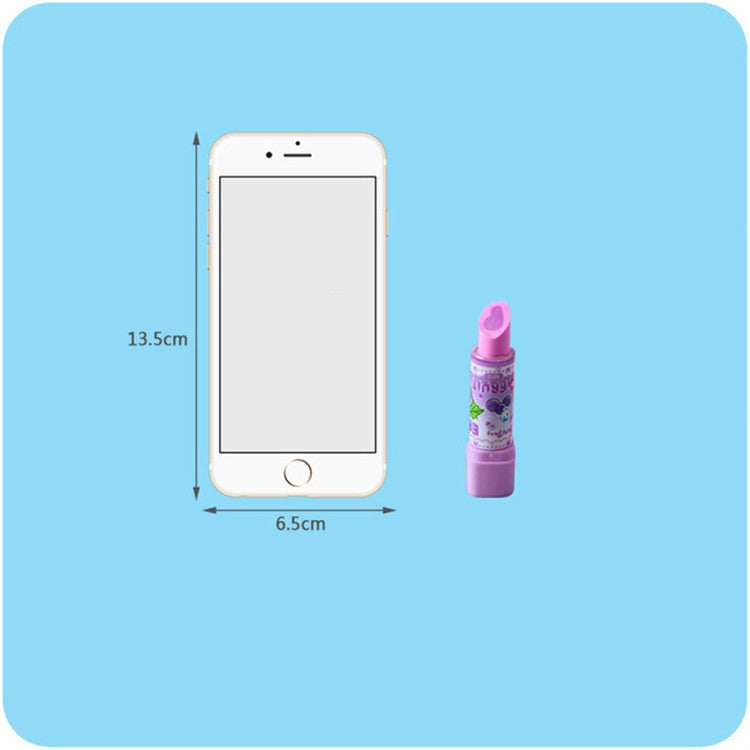 10 PCS Creative Lipstick Styling Eraser Random Pattern Delivery