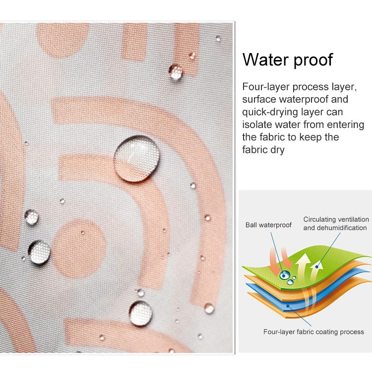 Geometric Shower Curtain Waterproof Bath Bathroom Curtain, Size:With 180 x Height180cm