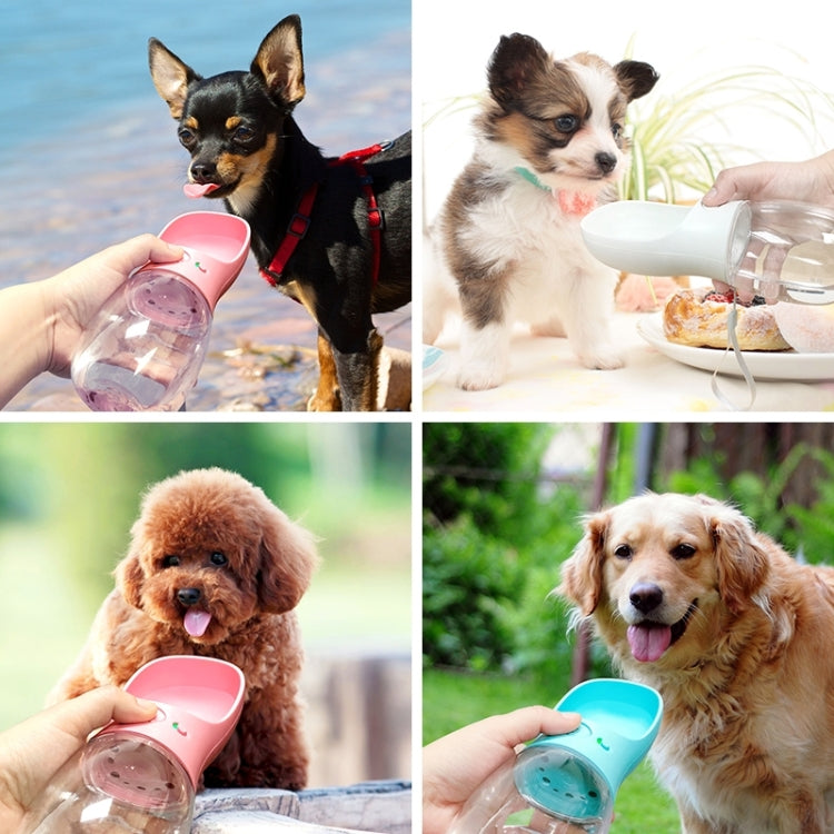 Portable Pet Dog Water Bottle Small Large Dog Travel Puppy Cat Drinking Water Bowl Outdoor Pet Water Dispenser Feeder Pet Supplies, Size:550 ml