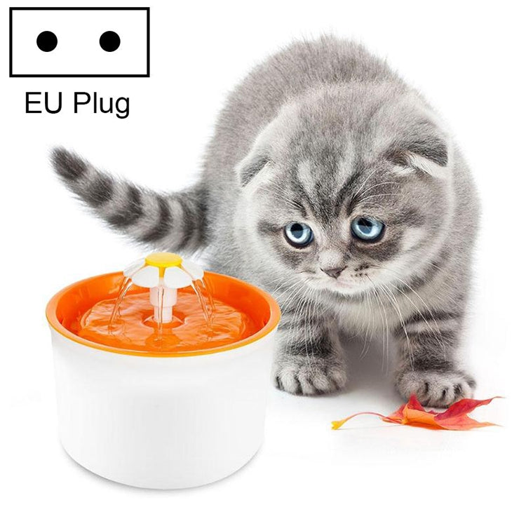 1.6L Automatic Electric Water Fountain Dog Cat Pet Drinker Bowl Drinking Fountain Dispenser, EU Plug