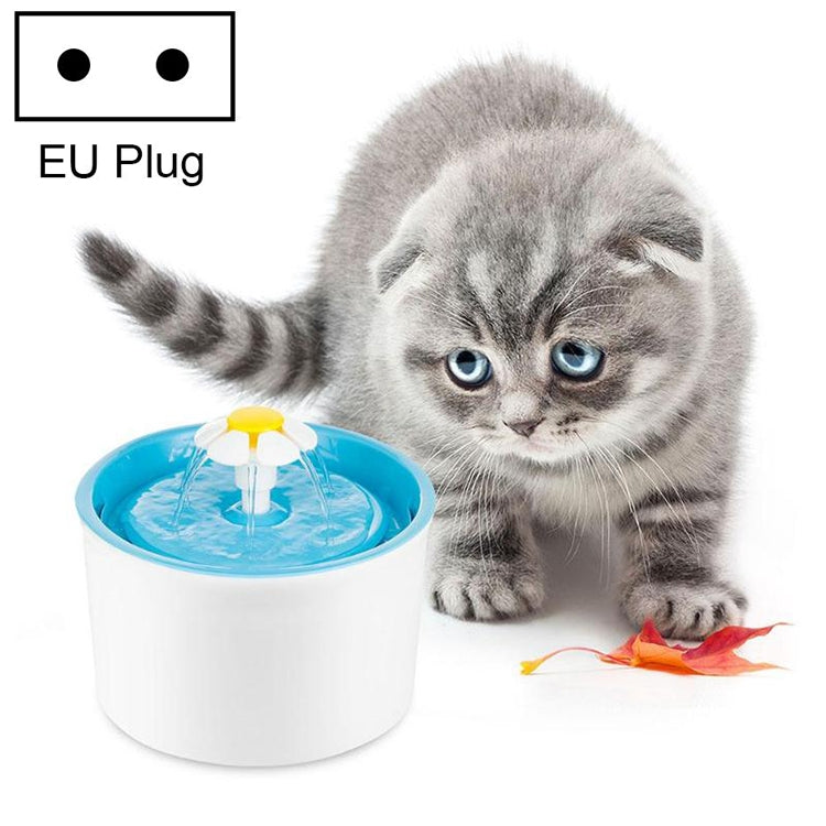 1.6L Automatic Electric Water Fountain Dog Cat Pet Drinker Bowl Drinking Fountain Dispenser, EU Plug