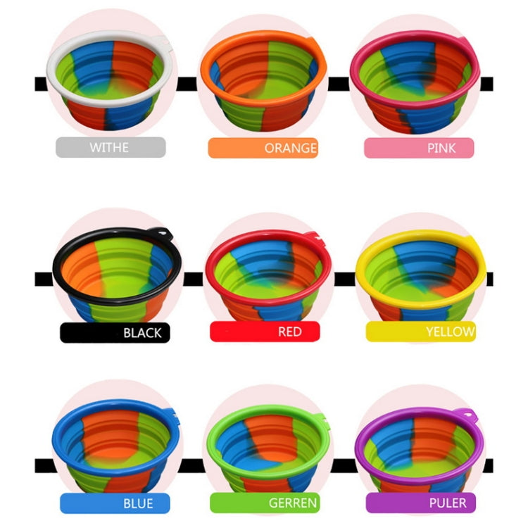 Silicone Folding Outfit Portable Travel Bowl Dog Feeder Water Food Dog Bowl Container