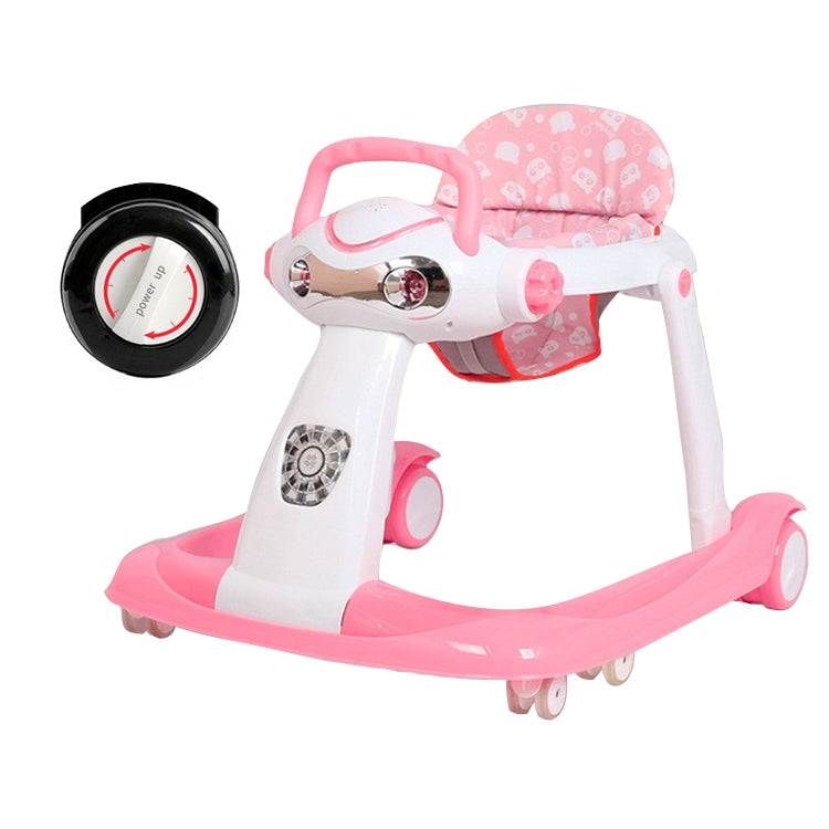 Multi-function Baby Walker Anti-rollover 6/7-18 Months Can Sit Can Push Foldable Baby Walkers