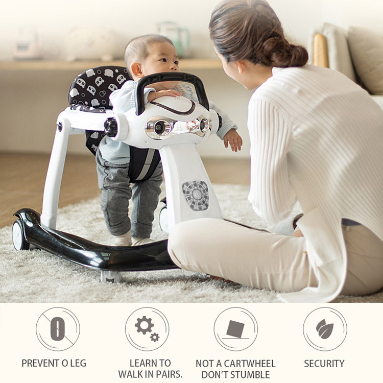 Multi-function Baby Walker Anti-rollover 6/7-18 Months Can Sit Can Push Foldable Baby Walkers