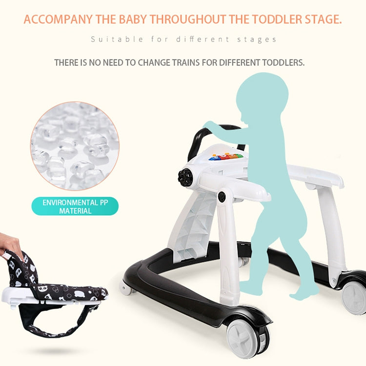 Multi-function Baby Walker Anti-rollover 6/7-18 Months Can Sit Can Push Foldable Baby Walkers