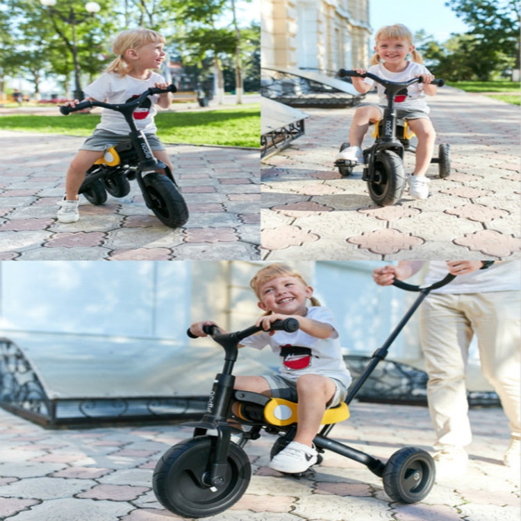 Ride On Toys Baby Tricycle Children Folding Bike Kids Scooter(Yellow)