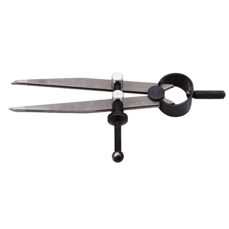 2 PCS Carbon steel Scriber Divider Wheel Compass Leather Stitch Hole Distance Measure Compass Leather Divider Tool