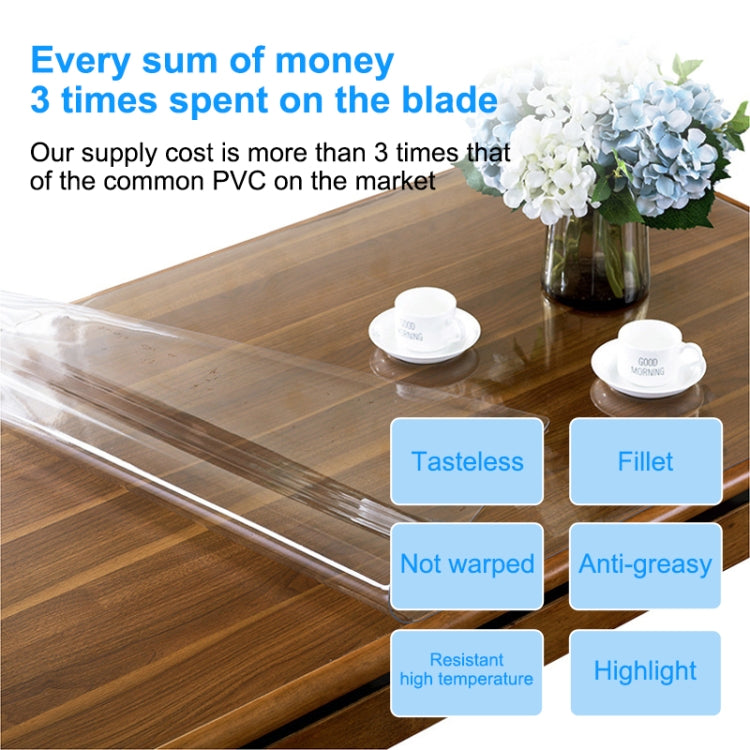 Waterproof Oilproof  PVC Placemat Soft Glass Tablecloth Tea Table Matï¼ŒSizeï¼š60x60cm