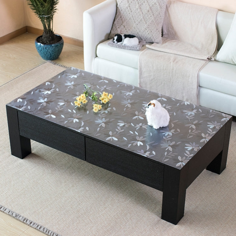 Waterproof Oilproof  PVC Placemat Soft Glass Tablecloth Tea Table Matï¼ŒSizeï¼š90x90cm