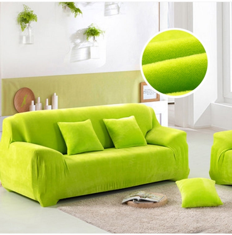 Plush Fabric Sofa Cover Thick Slipcover Couch Elastic Sofa Covers Not Include Pillow Case, Specification:3 seat 190-230cm