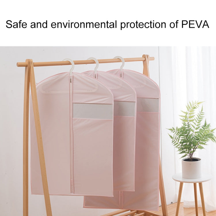Thicken Solid PEVA Clothing Dust Cover Suit Coat Waterproof Protector Storage Bag with Zipper(Lemon Yellow)