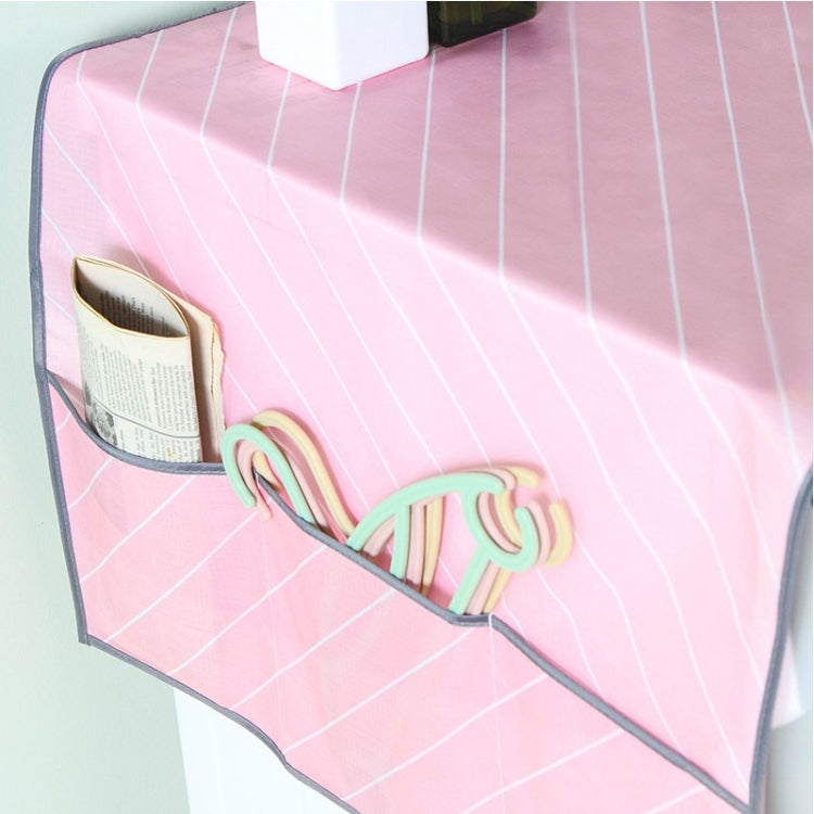 Twill Refrigerator Dust Cover Home Appliance Top Waterproof Cover Storage Hanging Bag(Green)