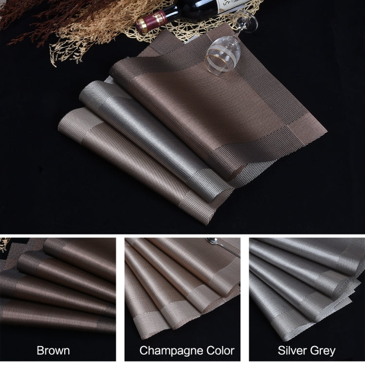 10 PCS Placemat Fashion PVC Dining Table Mat Fisc Pads Bowl Pad Coasters Waterproof Table Cloth Pad Slip-resistant Pad