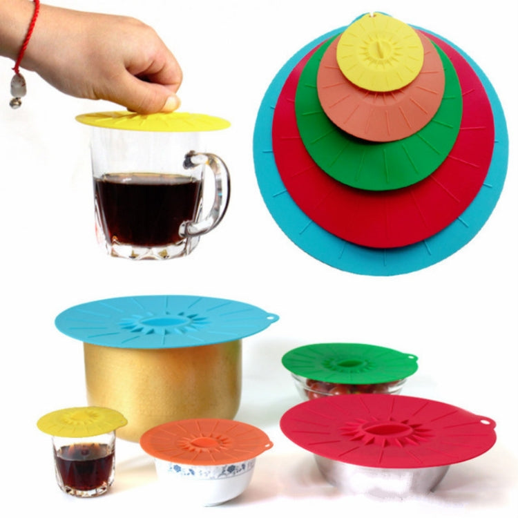 5 in 1 Food Grade Silicone Fresh Keeping Cover Food Sealing Cover Bowl Lid Set