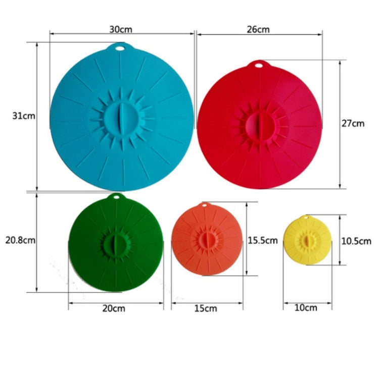 5 in 1 Food Grade Silicone Fresh Keeping Cover Food Sealing Cover Bowl Lid Set