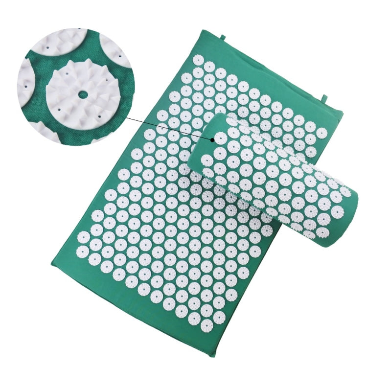 TPE + Sponge Acupuncture Acupoint Pain Relief Acupuncture Massage Pad Yoga Mat + Pillow Set