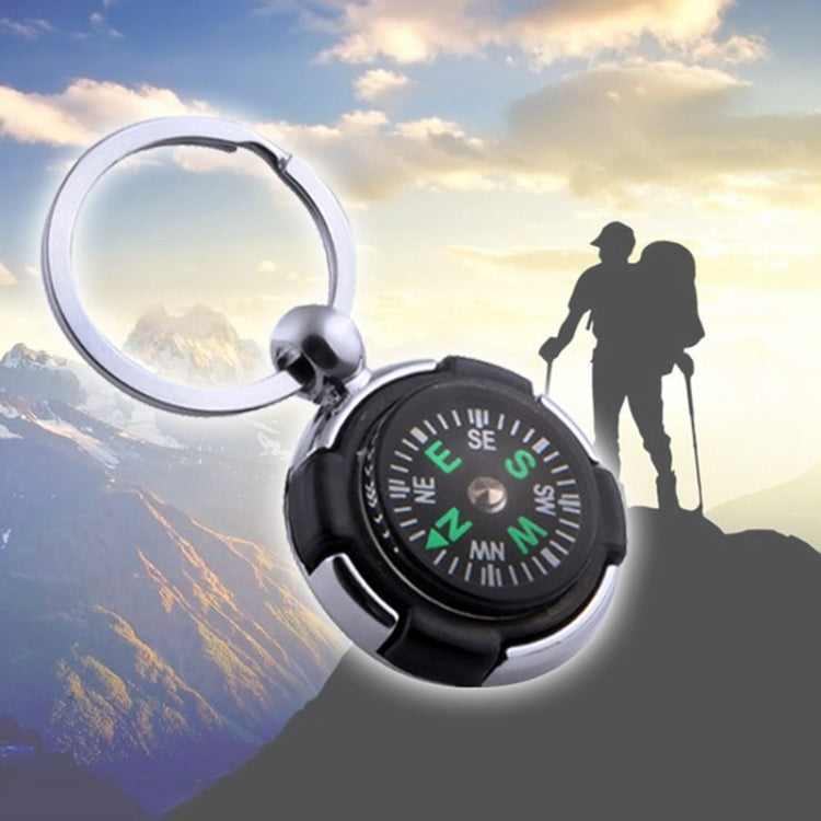 10PCS Key Chain Mini Compass Outdoor Camping Hiking Hiker Navigator Utility  Survival Tool