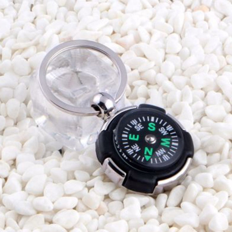 10PCS Key Chain Mini Compass Outdoor Camping Hiking Hiker Navigator Utility  Survival Tool