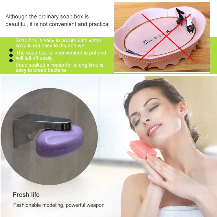 3 PCS Magnetic Soap Holder Strong Suction Soap Box Steel Soap Box Soap Holder