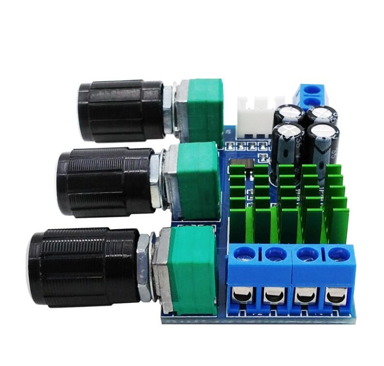 XH-M577 80W + 80W Dual Channel Digital Audio TPA3116D2 Treble Bass Regulating Preset Amplifier Board, DC 12V-24V