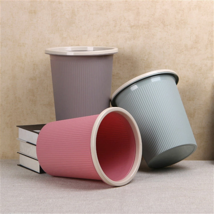 10 PCS Household Kitchen Bathroom Plastic Trash Can without Cover Lip, Size:S 23.5x25.5x17cm
