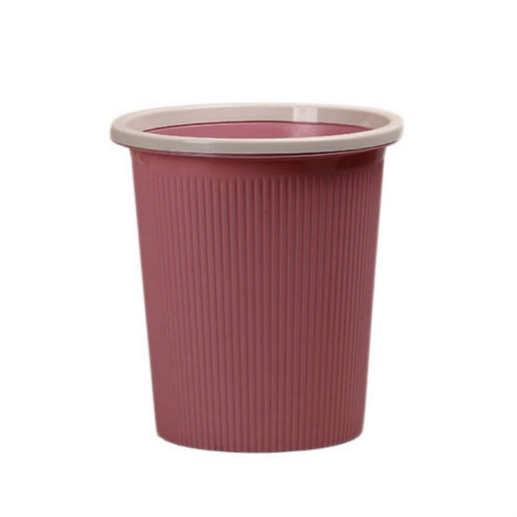 10 PCS Household Kitchen Bathroom Plastic Trash Can without Cover Lip, Size:L 25.5x28x18cm