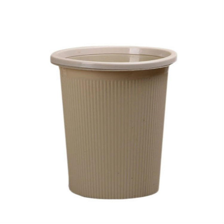 10 PCS Household Kitchen Bathroom Plastic Trash Can without Cover Lip, Size:L 25.5x28x18cm