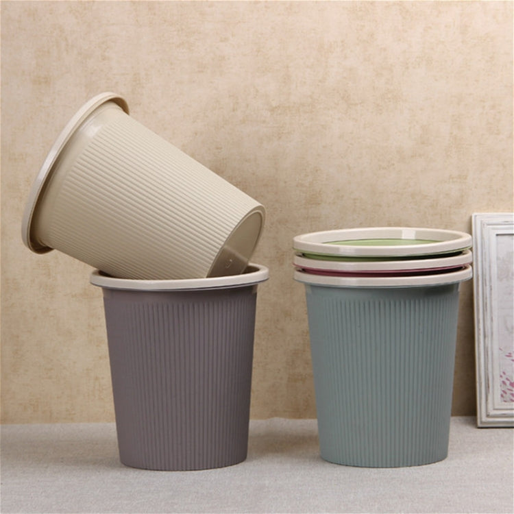 10 PCS Household Kitchen Bathroom Plastic Trash Can without Cover Lip, Size:L 25.5x28x18cm