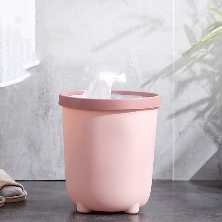 10 PCS Household Living Room Cute Girl Press-ring Trash Can Bedroom Bathroom Toilet Paper Basket, Size:S 22.5x25cm
