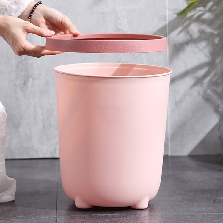 10 PCS Household Living Room Cute Girl Press-ring Trash Can Bedroom Bathroom Toilet Paper Basket, Size:S 22.5x25cm