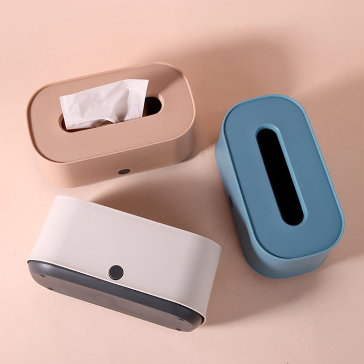 Creative Living Room Coffee Table Desktop Tissue Paper Storage Box Simple Tissue Box(Pink)