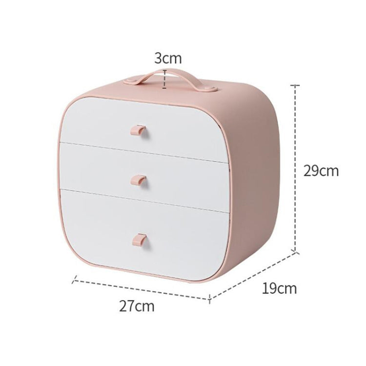 3 in 1 Drawer Type Combined Storage Box with Compartment Underwear Panties