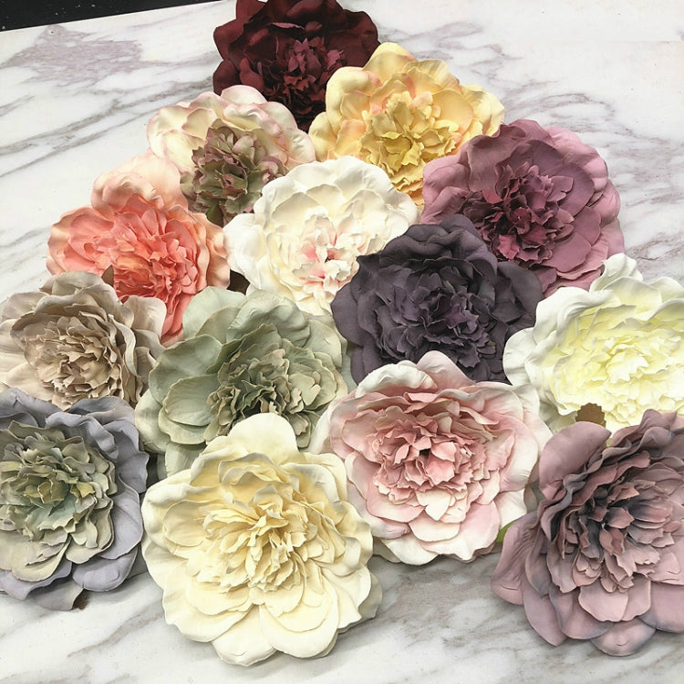 3 PCS DIY Cloth Retro Flower Simulation Big Peony Camellia Flower Floral Home Decoration